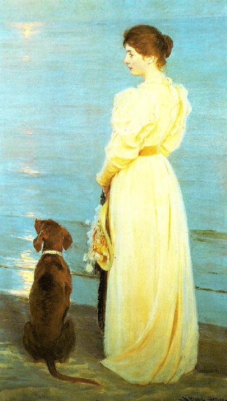 Peter Severin Kroyer sommeraften ved skagen,